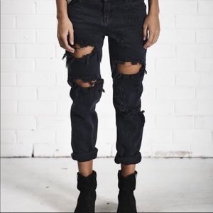 ✨Sale✨One Teaspoon Awesome Baggies- Fox Black 🦊🖤